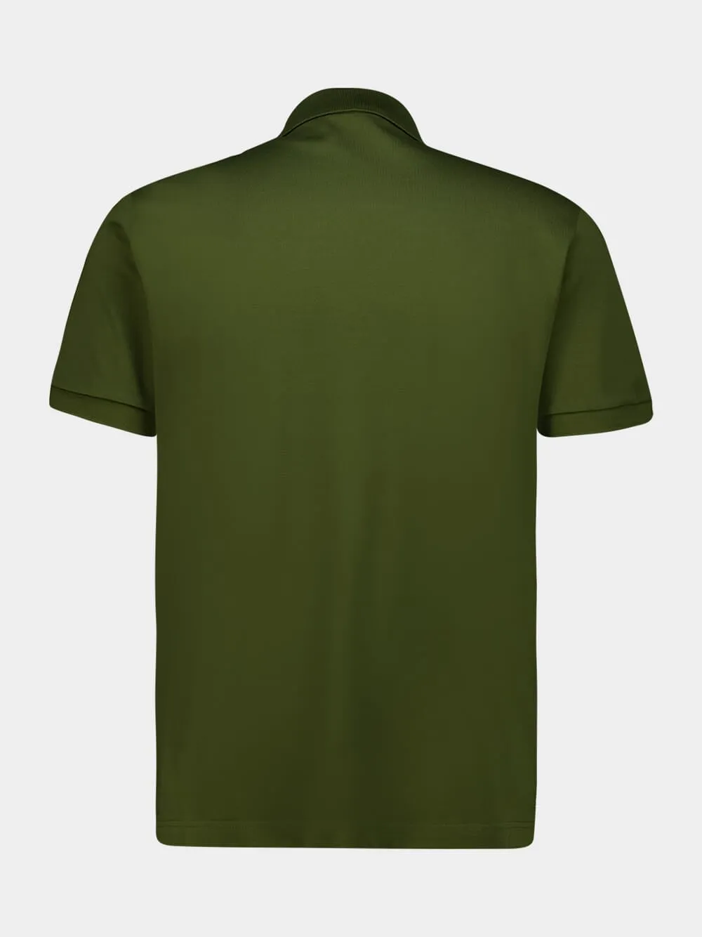 Military Green Cotton Piqué Polo Shirt sold by Fashion Clinic product image thumbnail 2