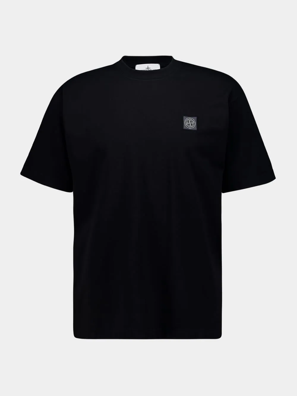 Black Combed Organic Cotton T-Shirt sold by Fashion Clinic