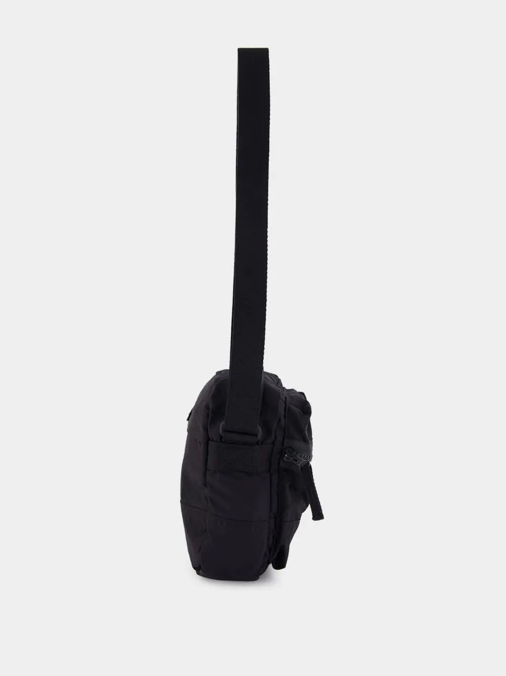 Black Crossbody Bag with Logo Patch sold by Fashion Clinic product image thumbnail 4