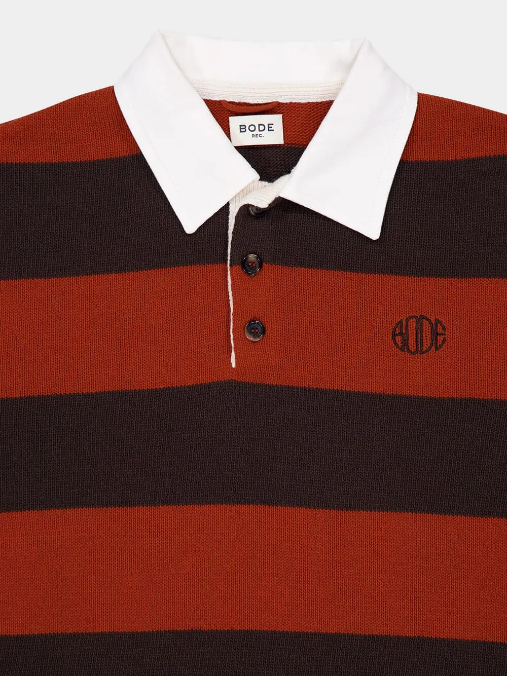Brown and Red Pine Stripe Polo sold by Fashion Clinic product image thumbnail 5