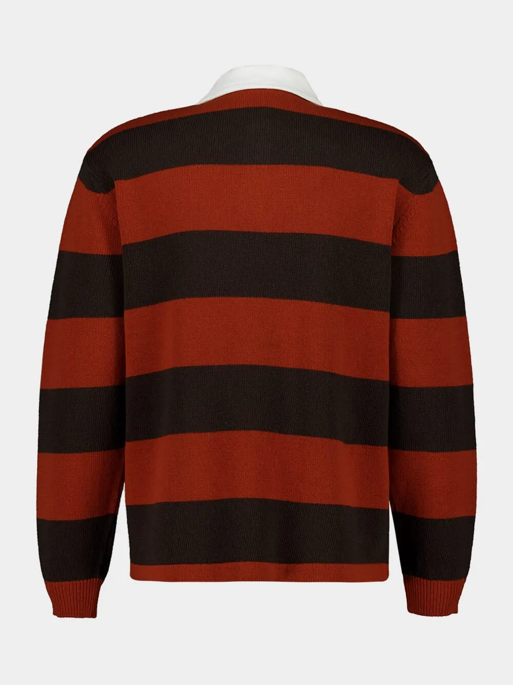 Brown and Red Pine Stripe Polo sold by Fashion Clinic product image thumbnail 3