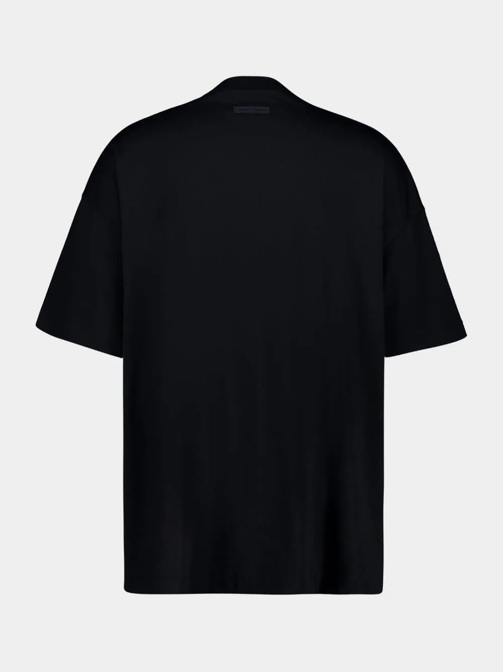 Jet Black T-Shirt Oversized 90s Fit Knit sold by Fashion Clinic product image thumbnail 2