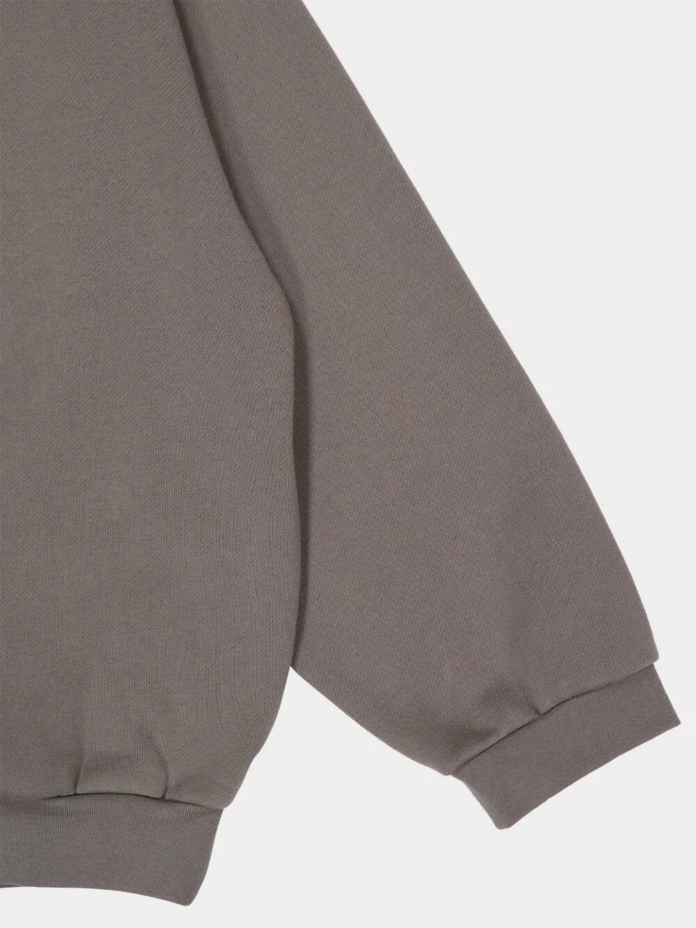 Moss Grey Hooded Sweatshirt Oversized 90s Fit sold by Fashion Clinic product image thumbnail 4