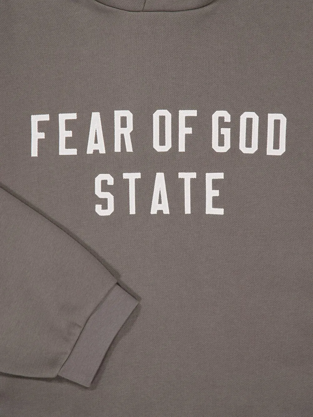 Moss Grey Hooded Sweatshirt Oversized 90s Fit sold by Fashion Clinic product image thumbnail 3