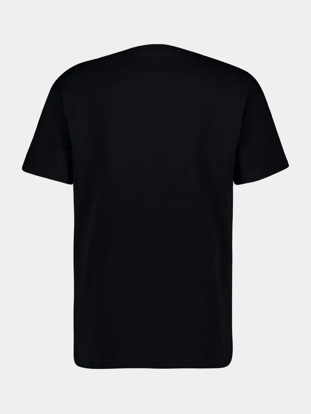 Black T-Shirt in Cotton with Logo Embroidery sold by Fashion Clinic product image thumbnail 2