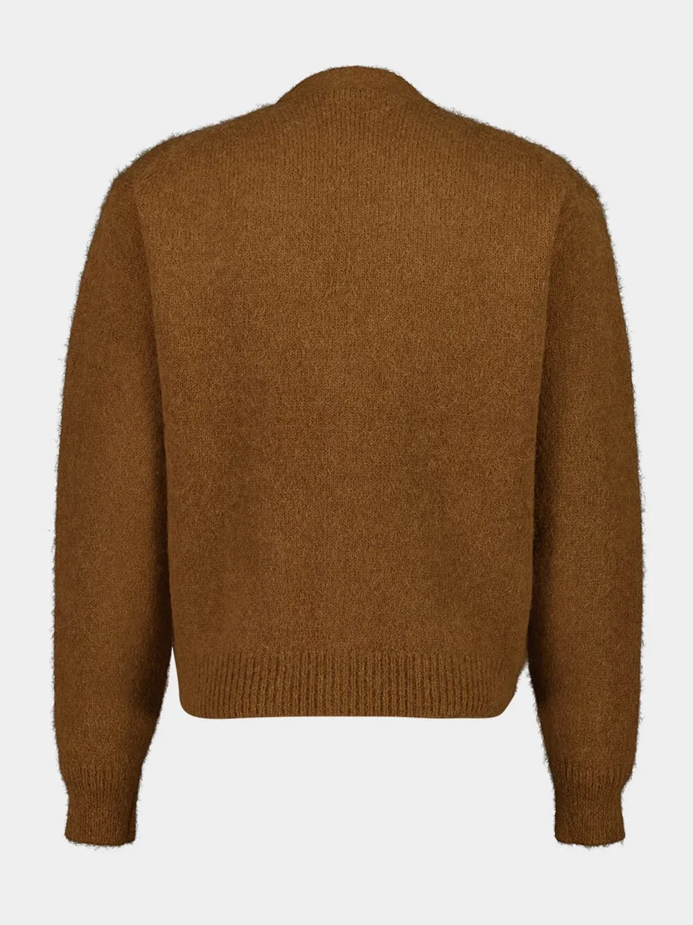 Toffee Brown Cardigan V-Neck Knit sold by Fashion Clinic product image thumbnail 3