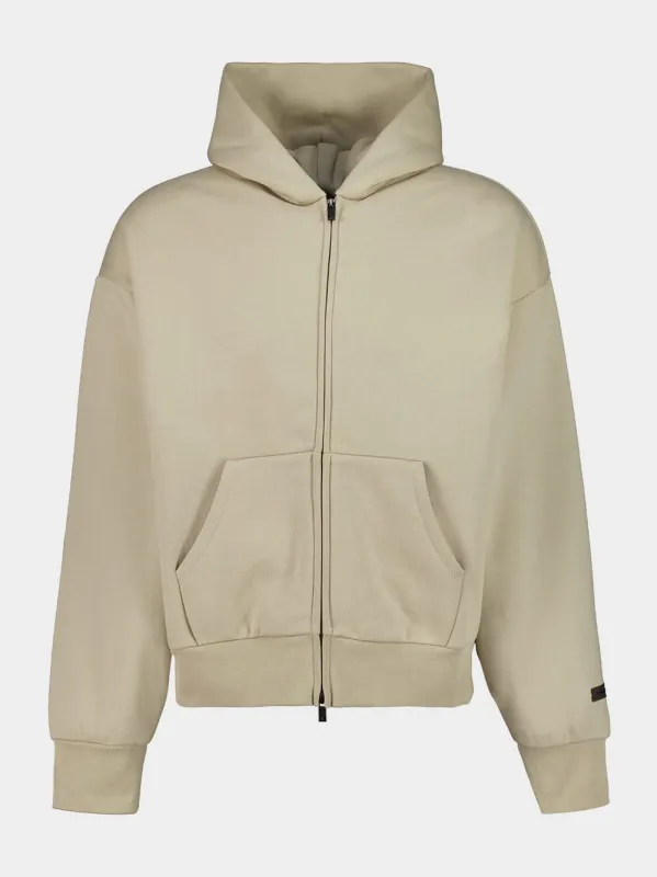 Timber Beige Hooded Sweatshirt sold by Fashion Clinic
