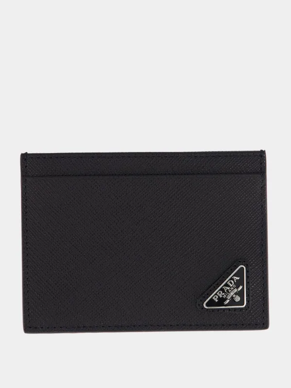 Black Calf Leather Card Holder sold by Fashion Clinic
