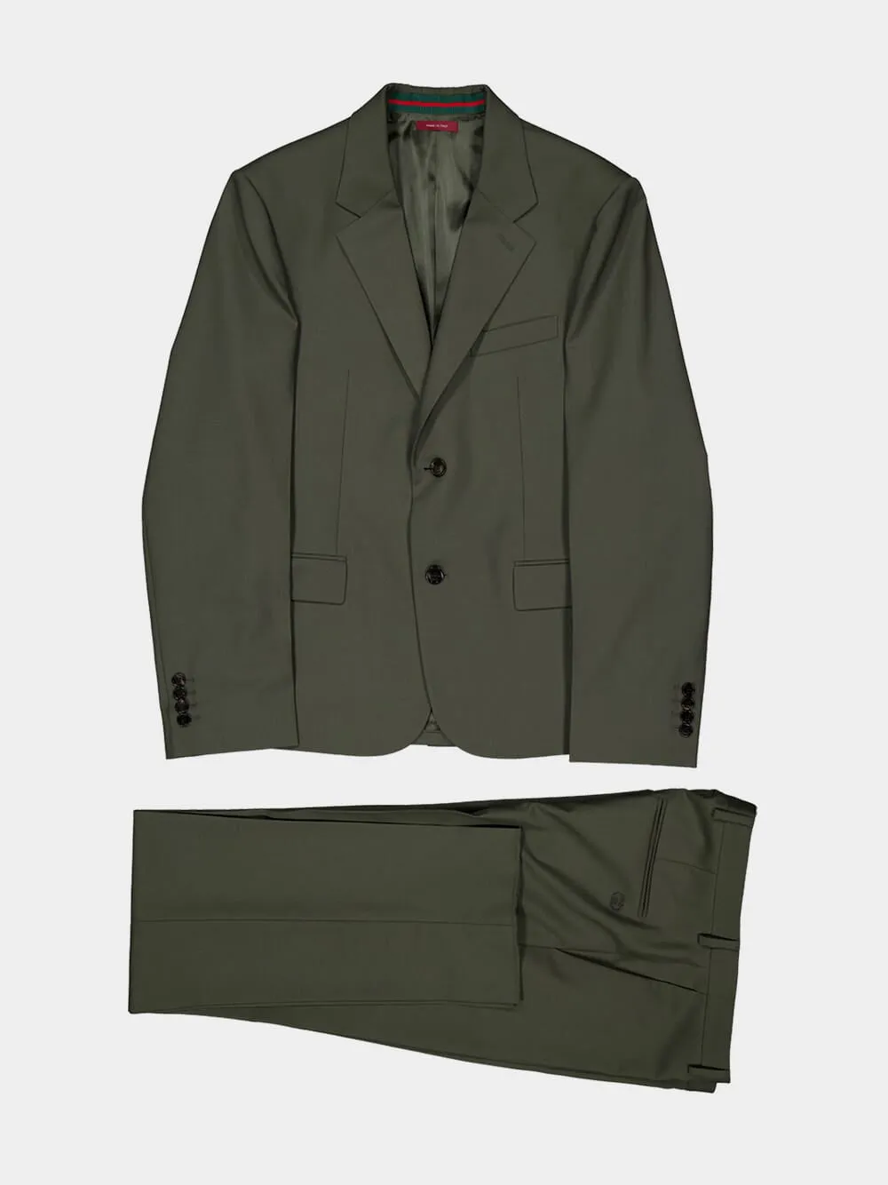 Dark Green Wool Suit sold by Fashion Clinic product image thumbnail 5