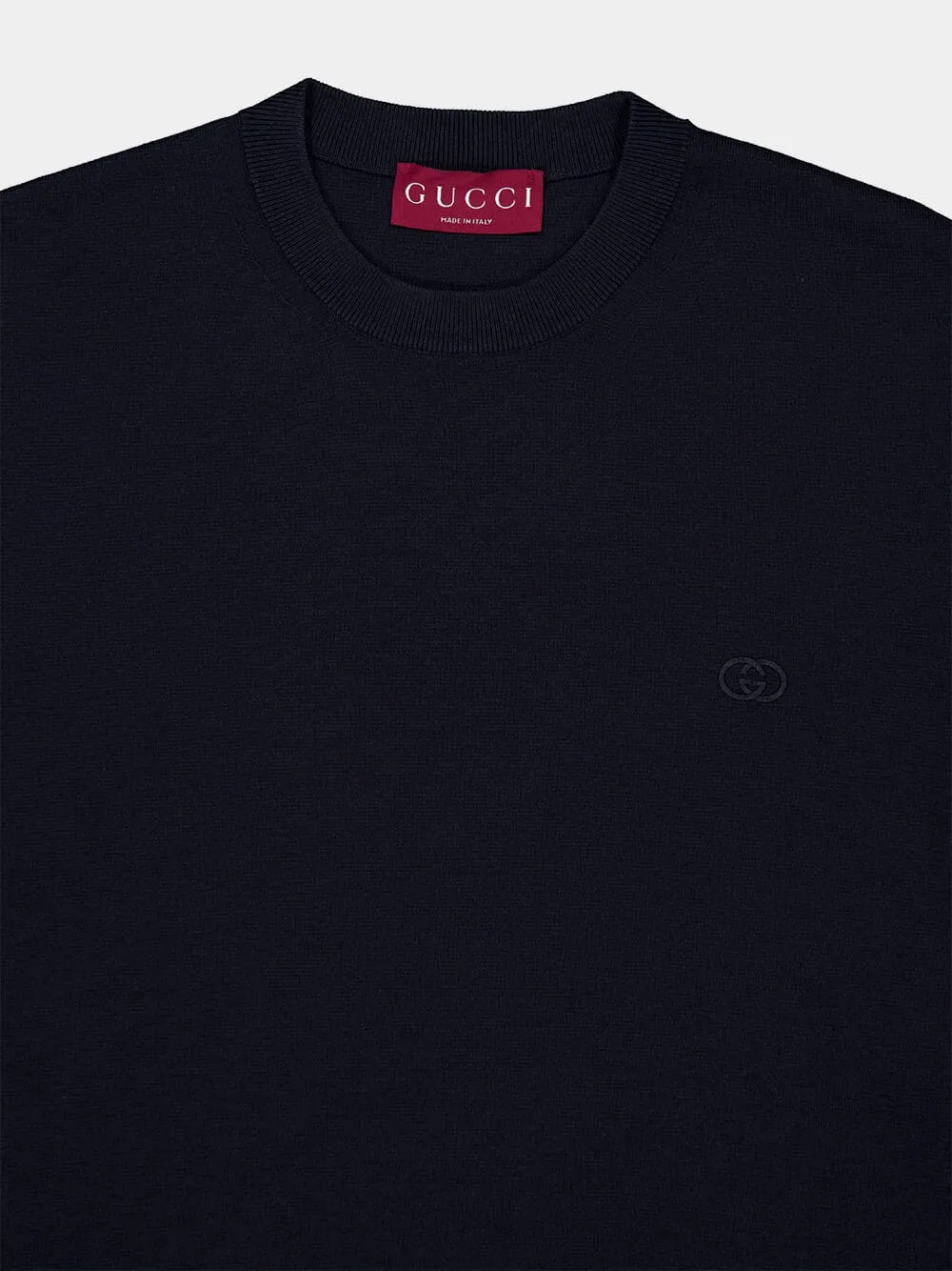 Dark Navy Cotton T-Shirt sold by Fashion Clinic product image thumbnail 3