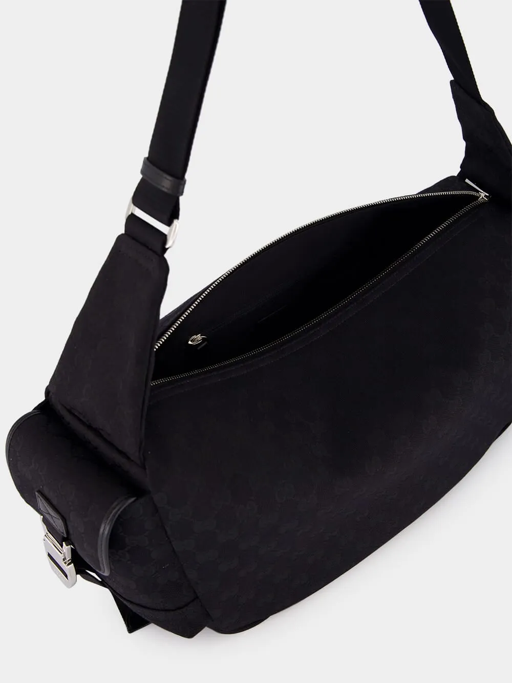 Black GG Canvas Large Crossbody Bag sold by Fashion Clinic product image thumbnail 5