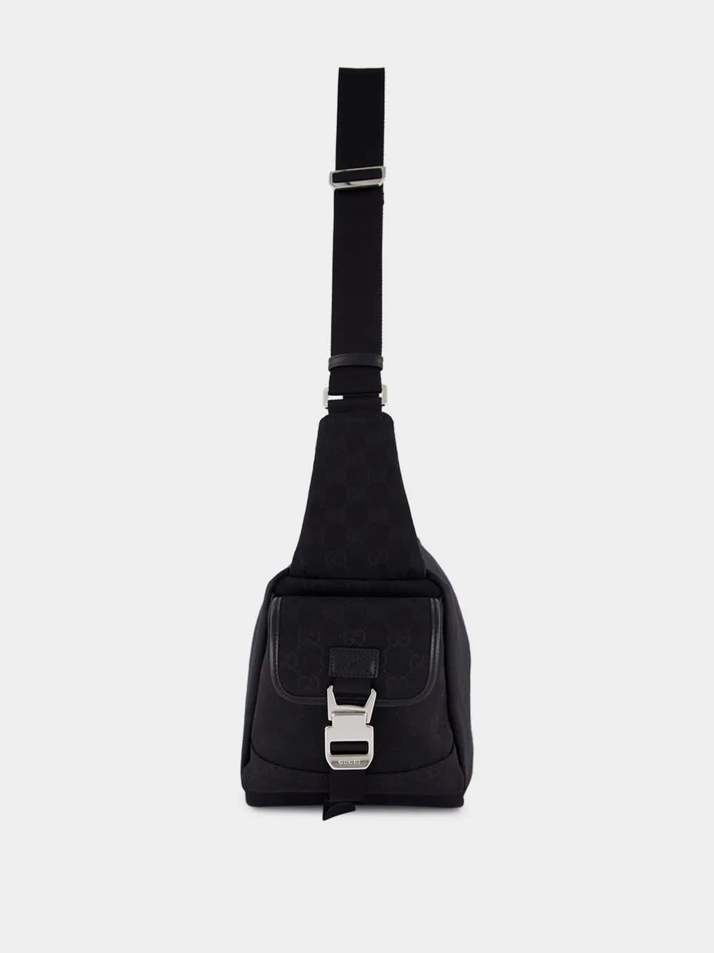 Black GG Canvas Large Crossbody Bag sold by Fashion Clinic product image thumbnail 3