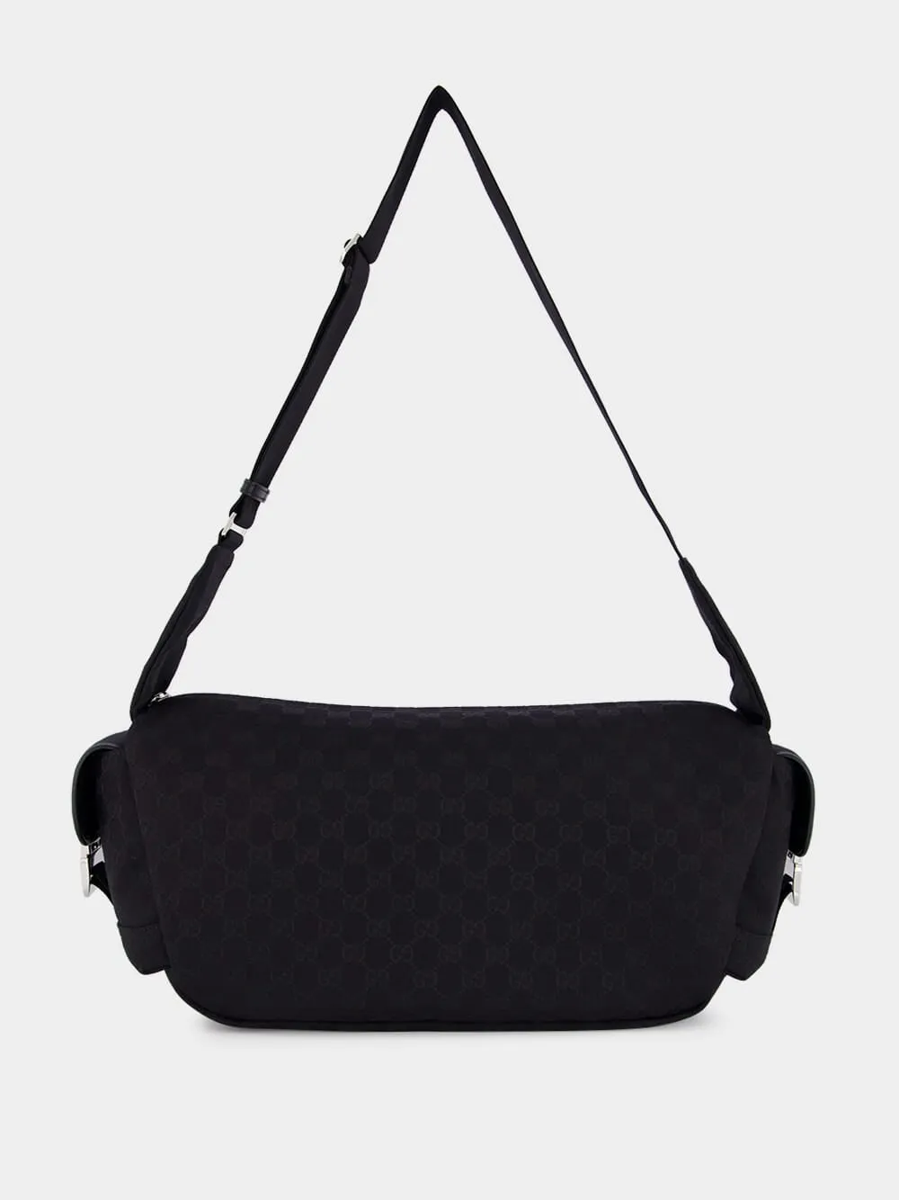 Black GG Canvas Large Crossbody Bag sold by Fashion Clinic