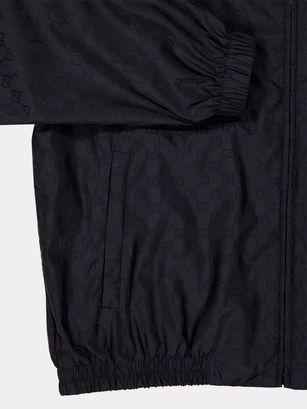 Ink Blue Nylon Bomber Jacket sold by Fashion Clinic product image thumbnail 4