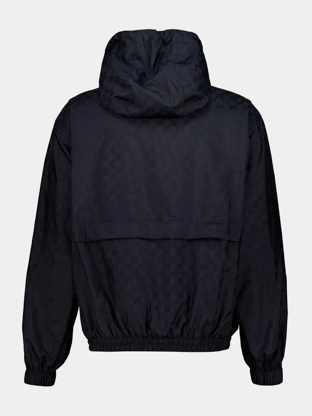 Ink Blue Nylon Bomber Jacket sold by Fashion Clinic product image thumbnail 2