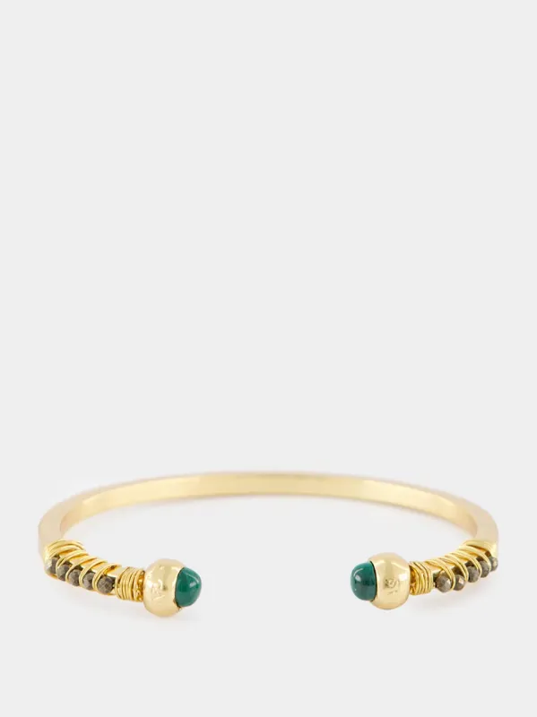 Gold Sari Strass Bracelet sold by Fashion Clinic