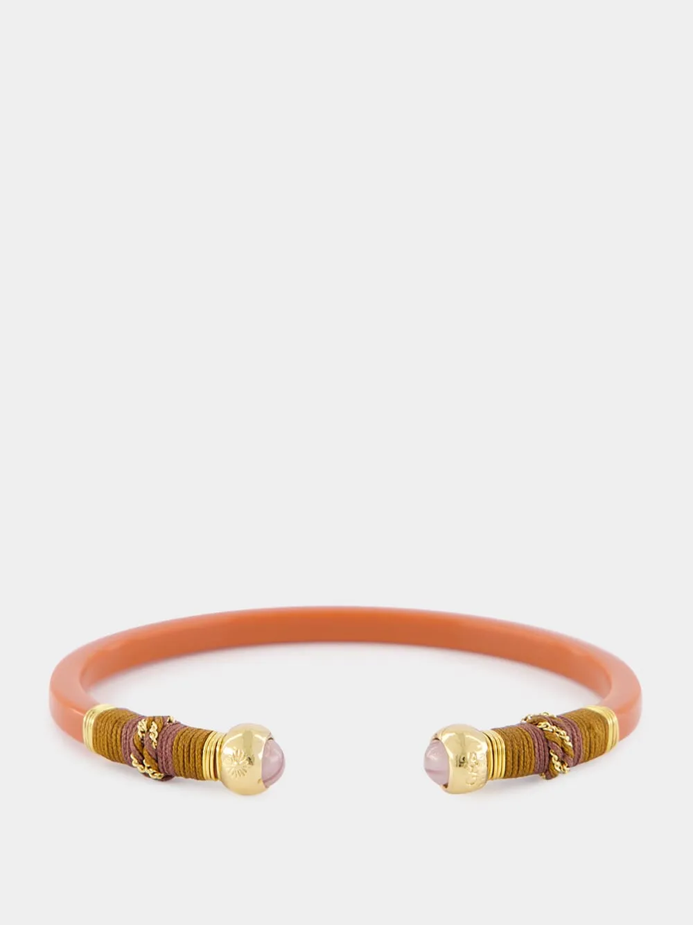 Rust Sari Open Bangle sold by Fashion Clinic