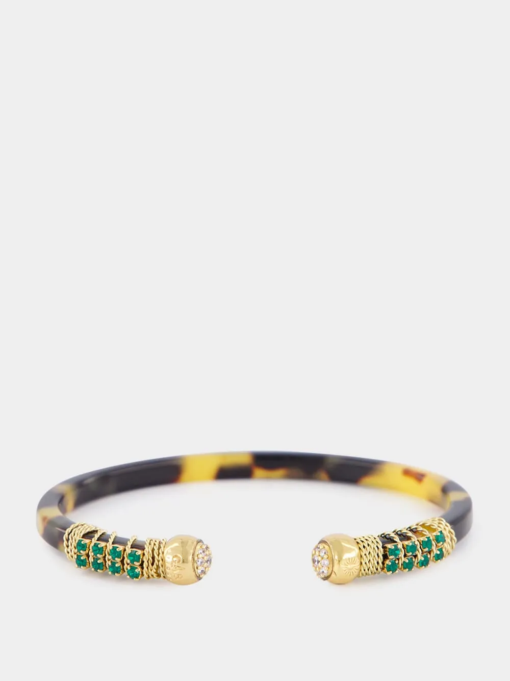 Brown Sari Gold-Plated Bracelet sold by Fashion Clinic