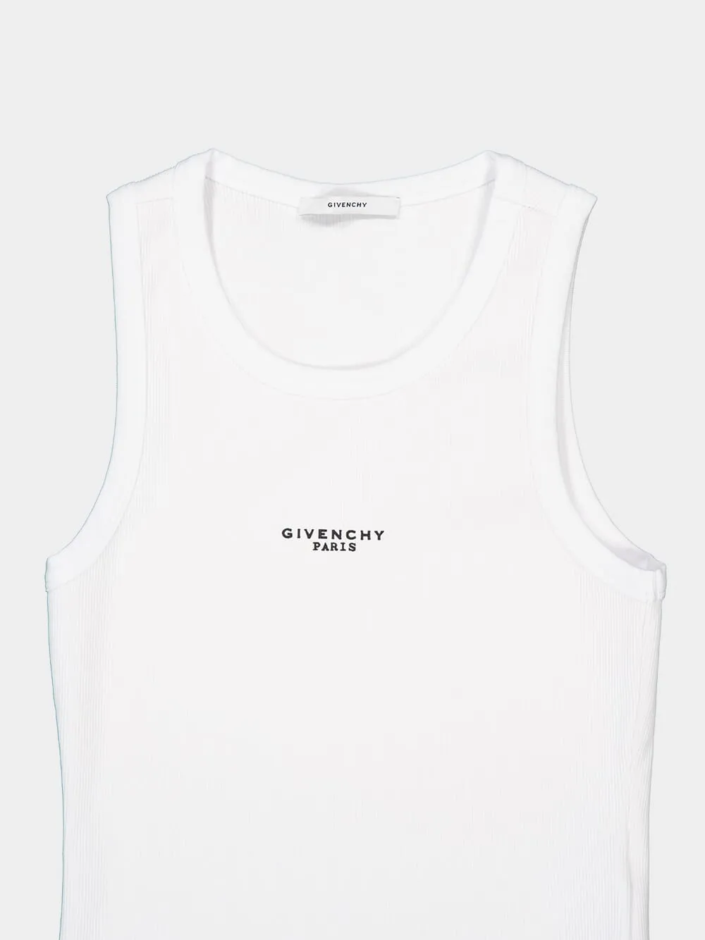 White Slim Fit Tank Top sold by Fashion Clinic product image thumbnail 3