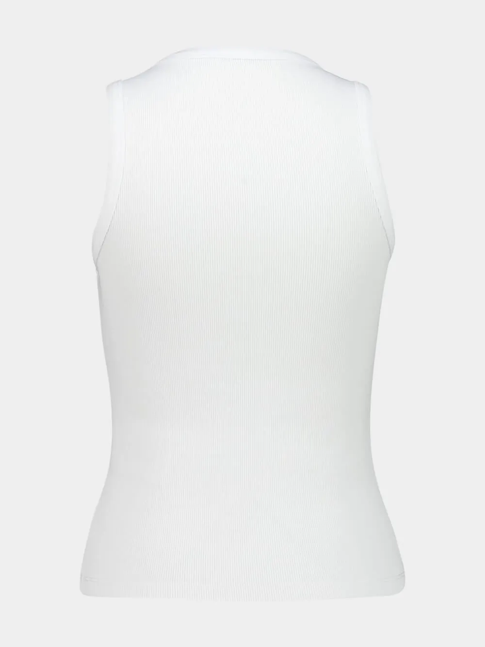 White Slim Fit Tank Top sold by Fashion Clinic product image thumbnail 2