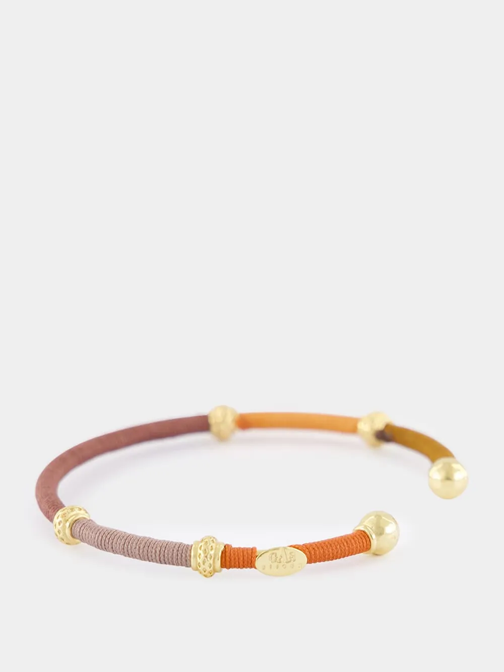 Brown and Rust Zanzifull Thread Bracelet sold by Fashion Clinic product image thumbnail 3