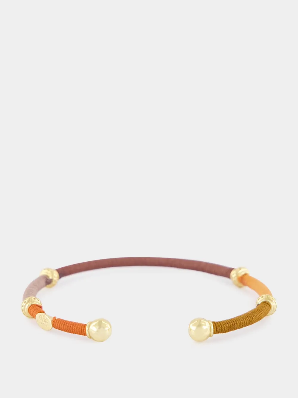 Brown and Rust Zanzifull Thread Bracelet sold by Fashion Clinic