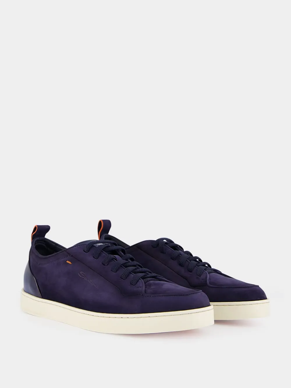 Blue Suede Calf Leather Sneakers sold by Fashion Clinic product image thumbnail 3