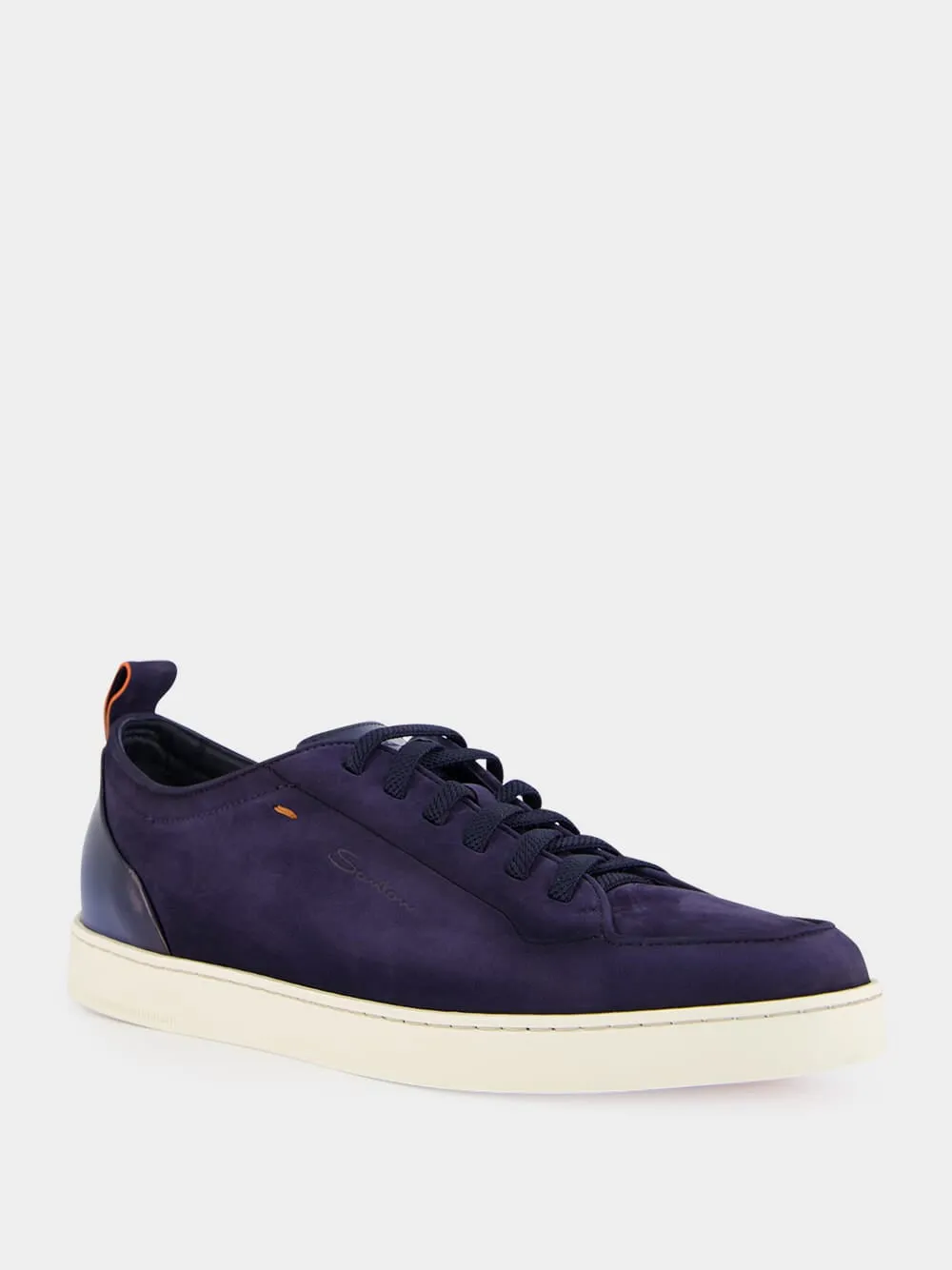 Blue Suede Calf Leather Sneakers sold by Fashion Clinic product image thumbnail 2