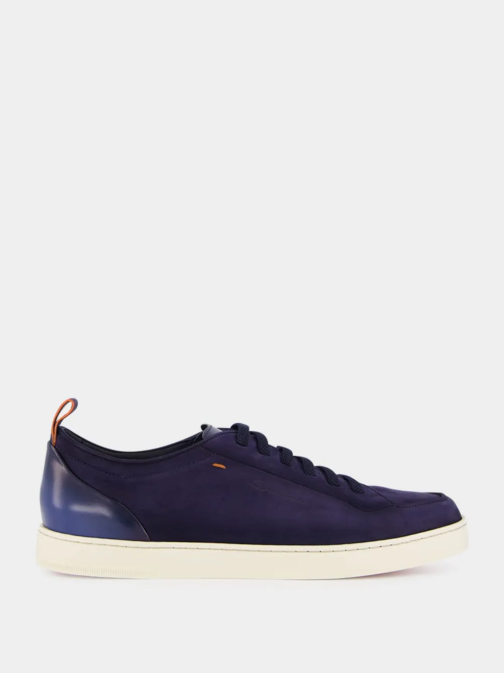 Blue Suede Calf Leather Sneakers sold by Fashion Clinic