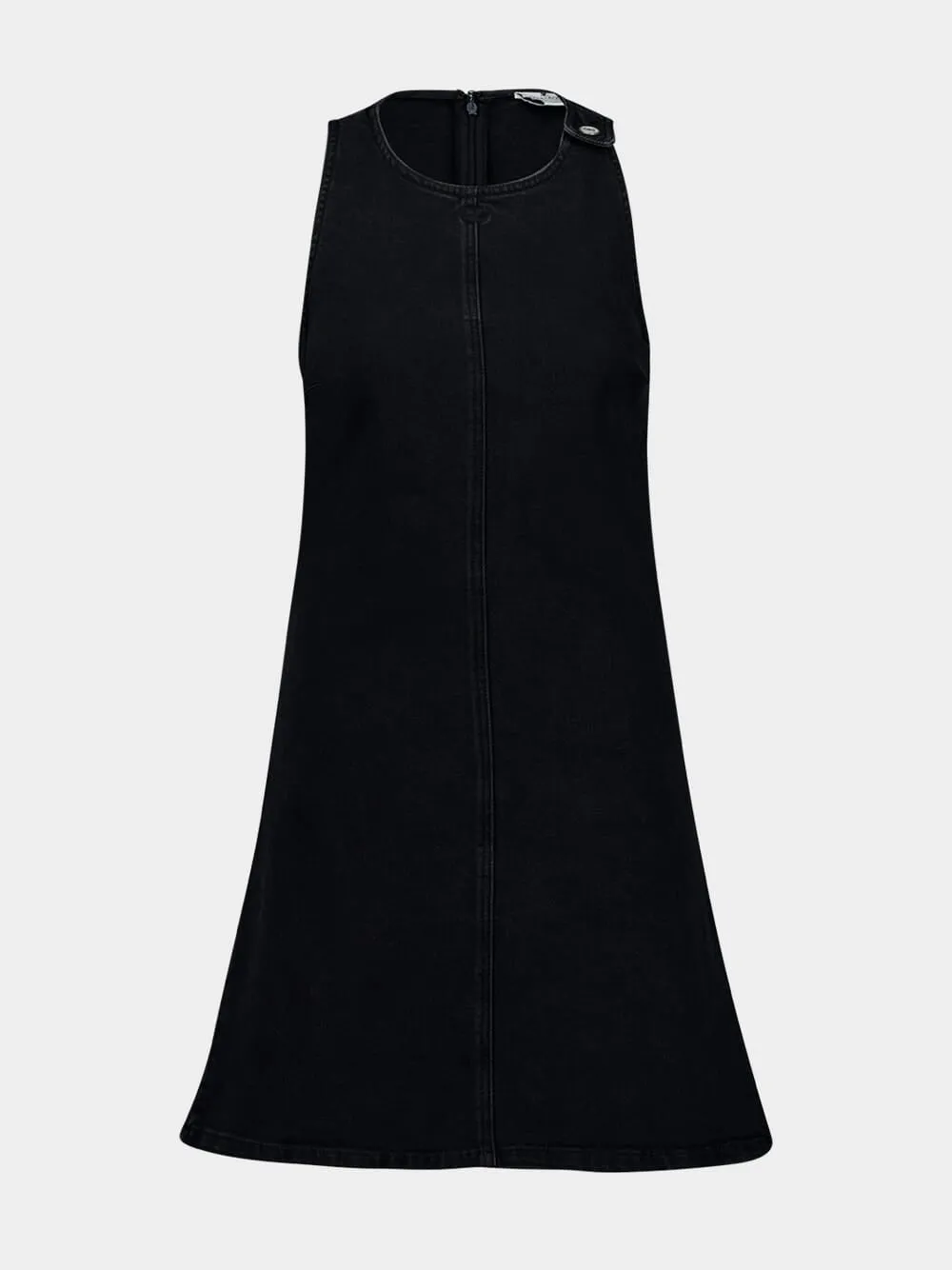 Black Heritage Sleeveless Denim Dress sold by Fashion Clinic product image thumbnail 2