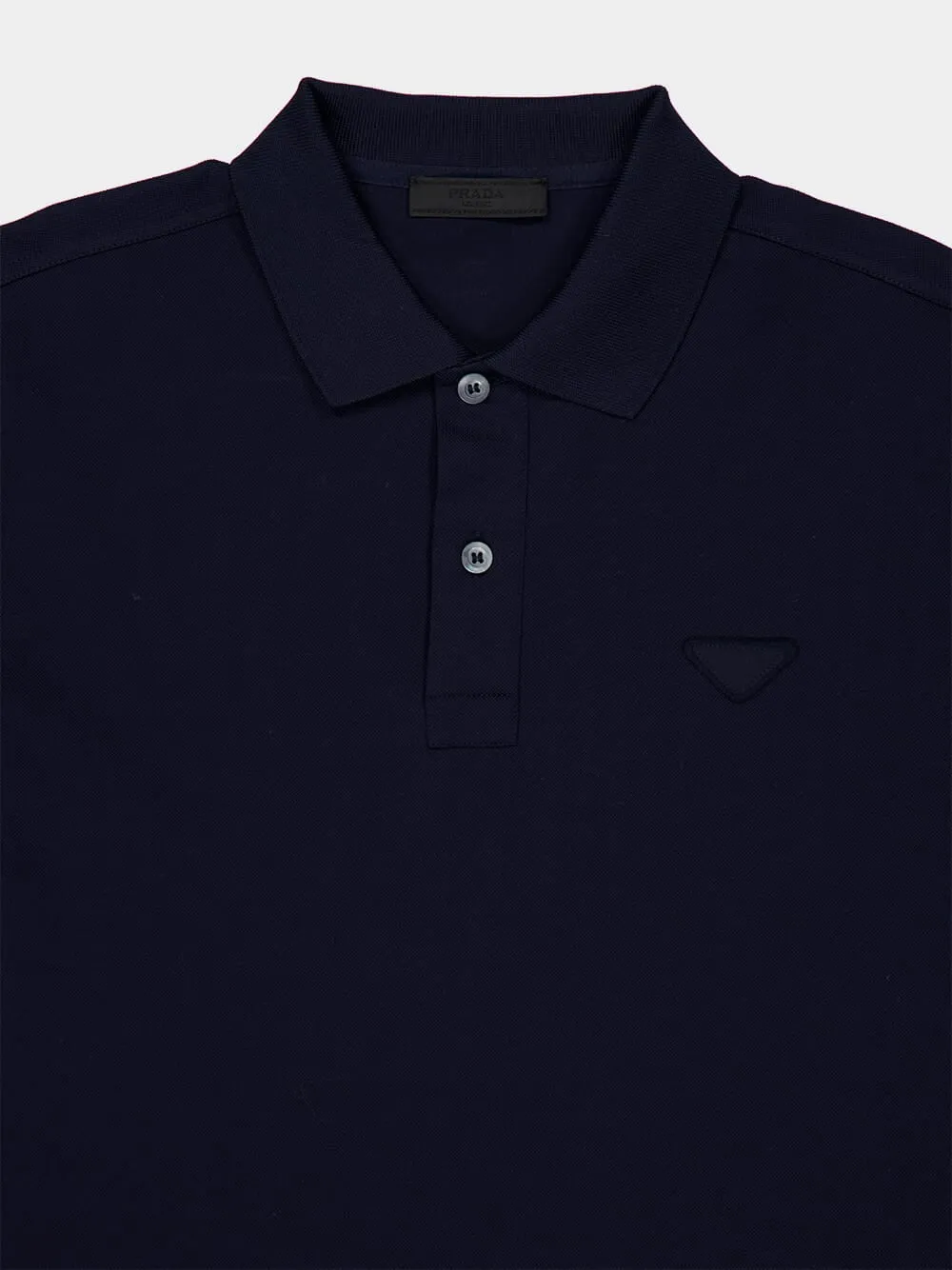 Navy Blue Cotton Polo Shirt sold by Fashion Clinic product image thumbnail 3