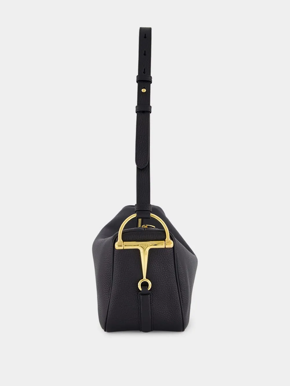 Black Half Horsebit Medium Shoulder Bag sold by Fashion Clinic product image thumbnail 3