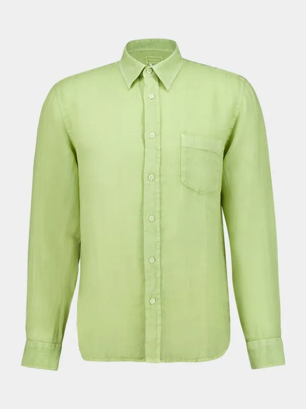 Apple Soft Linen Regular-Fit Shirt made by Fashion Clinic
