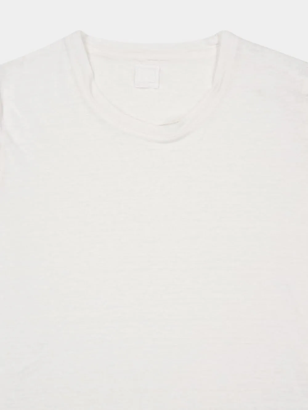 White Linen T-Shirt sold by Fashion Clinic product image thumbnail 3
