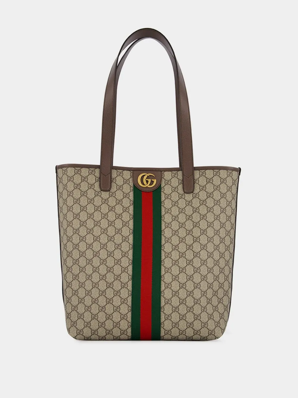 Beige and Ebony GG Supreme Tote Bag sold by Fashion Clinic