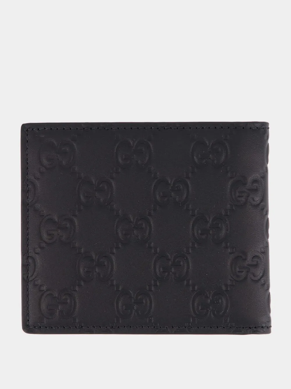 Black GG Leather Wallet sold by Fashion Clinic product image thumbnail 2