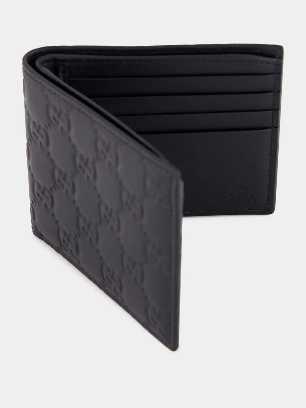 Black GG Leather Wallet sold by Fashion Clinic product image thumbnail 3