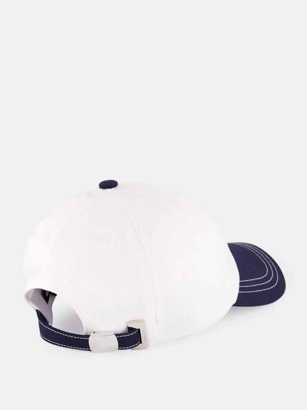 Two-Tone Navy Cotton Vintage Cap sold by Fashion Clinic product image thumbnail 3