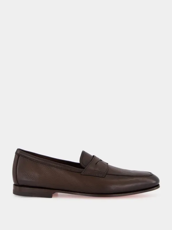 Brown Calf Leather Carlo Loafers sold by Fashion Clinic