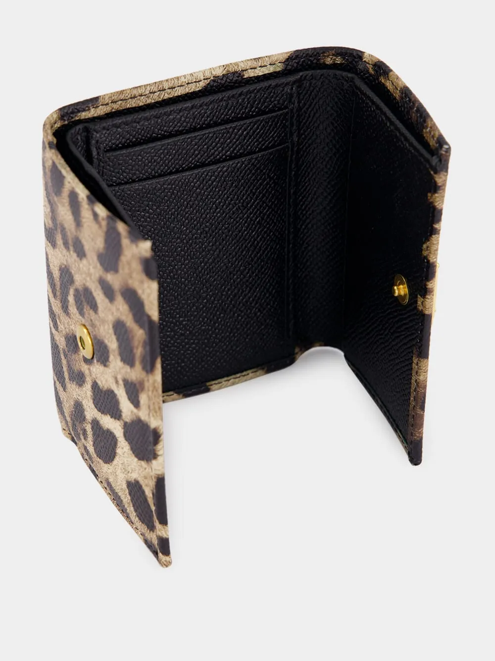 Leopard-Print Dauphine Calfskin Wallet sold by Fashion Clinic product image thumbnail 3