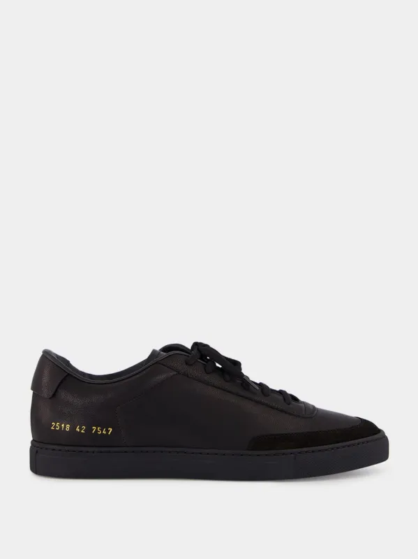 Black Court Classic Sneakers made by Common Projects