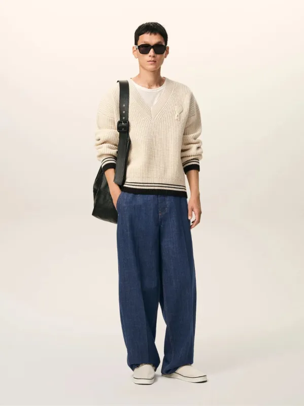 Blue Cotton Balloon Fit Jeans sold by Fashion Clinic