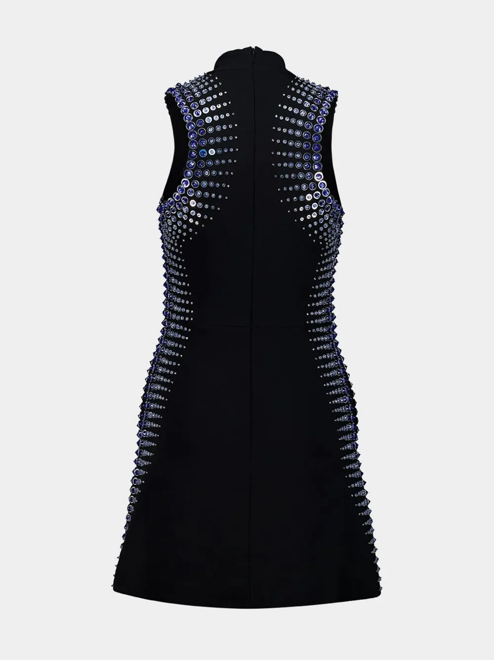 Black Embellished Sleeveless Mini Dress sold by Fashion Clinic product image thumbnail 2