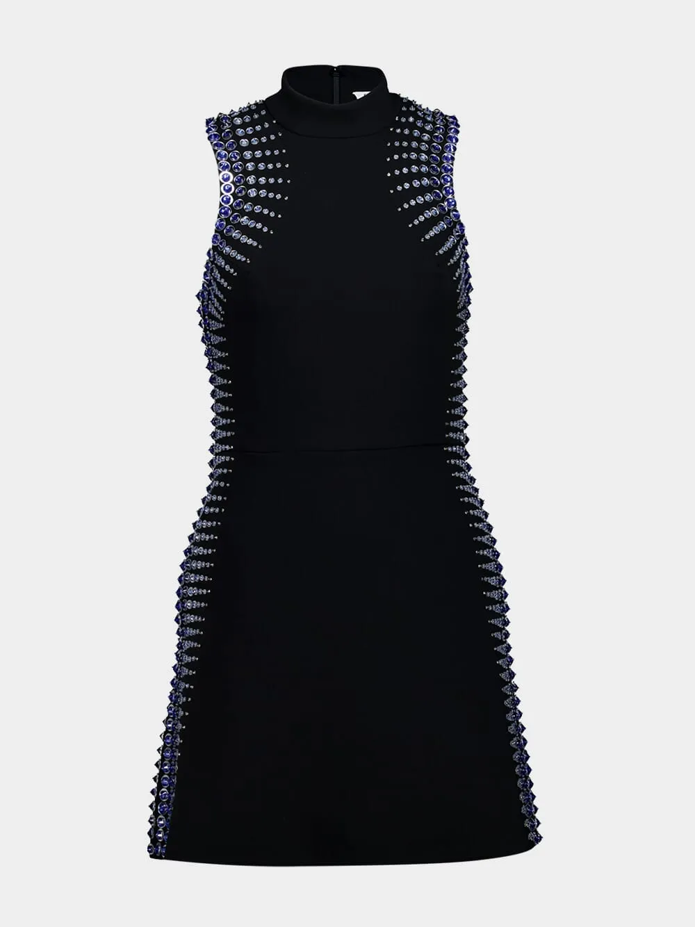 Black Embellished Sleeveless Mini Dress sold by Fashion Clinic