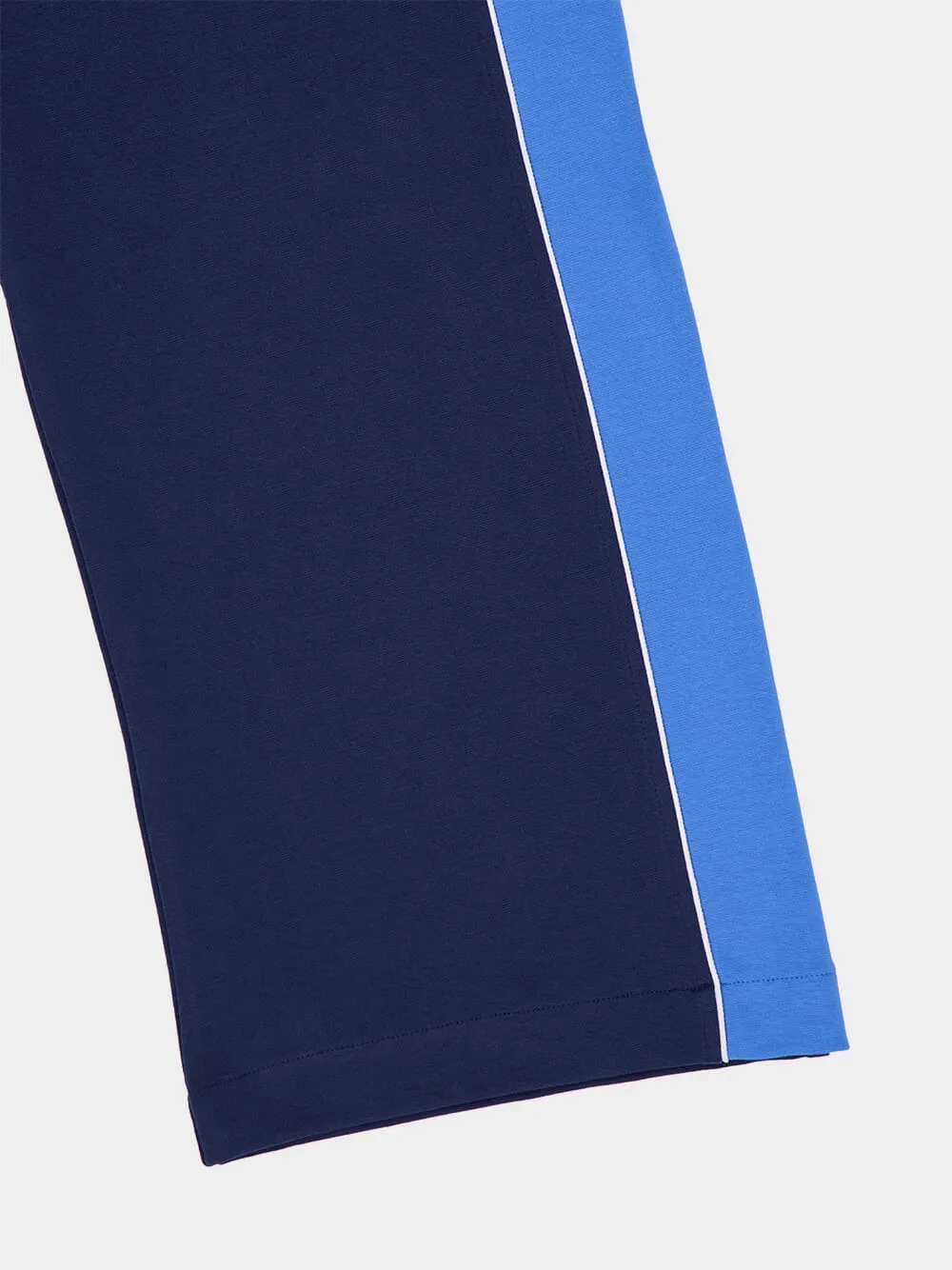 Navy Low-Rise Cotton Joggers sold by Fashion Clinic product image thumbnail 4