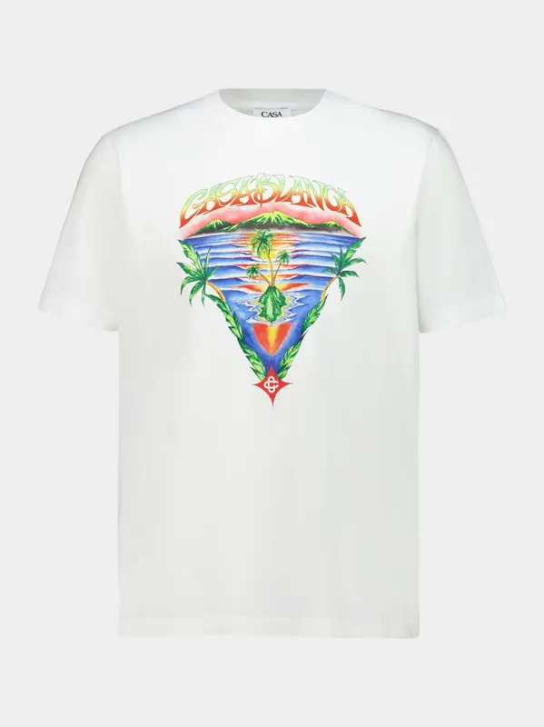 White Innocence Triangle Classic T-Shirt sold by Fashion Clinic