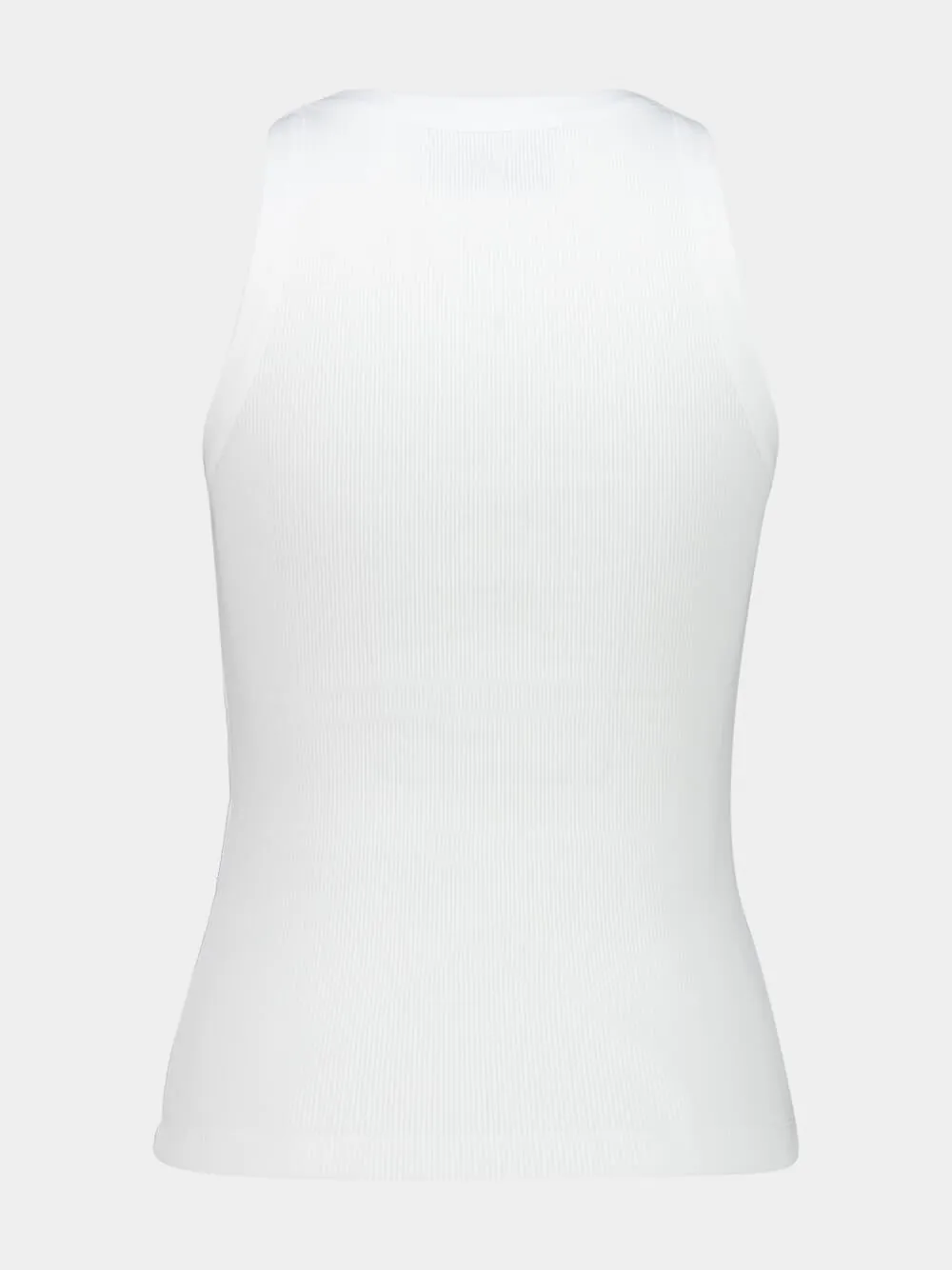 White Tank Top with Contrasted Ami de Coeur sold by Fashion Clinic product image thumbnail 2