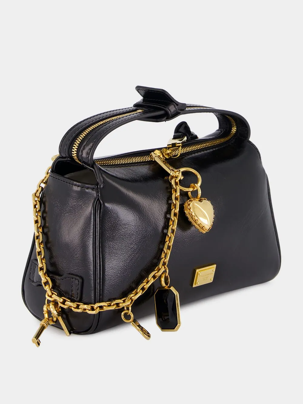 Vittoria Shoulder Bag with Charms in Black sold by Fashion Clinic product image thumbnail 4