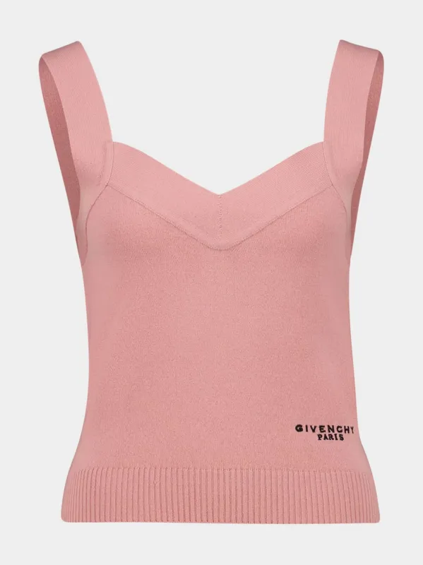 Light Pink Wool and Cashmere Tank Top sold by Fashion Clinic