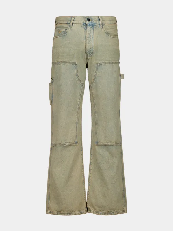 Sand Indigo Carpenter Jean sold by Fashion Clinic